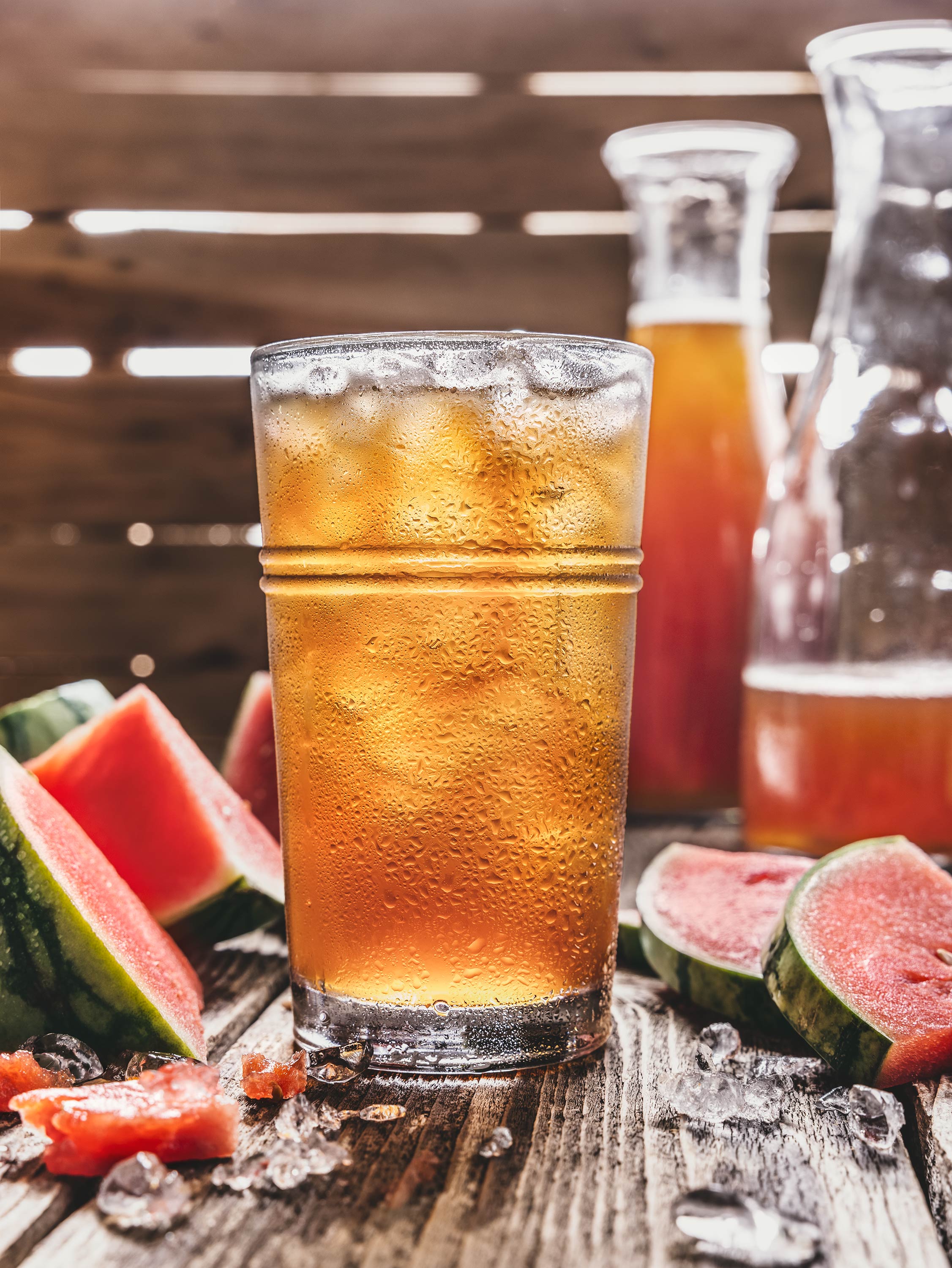 Glanger Photography | Texas drinks photography Watermelon Iced Tea for Cowboy Chicken